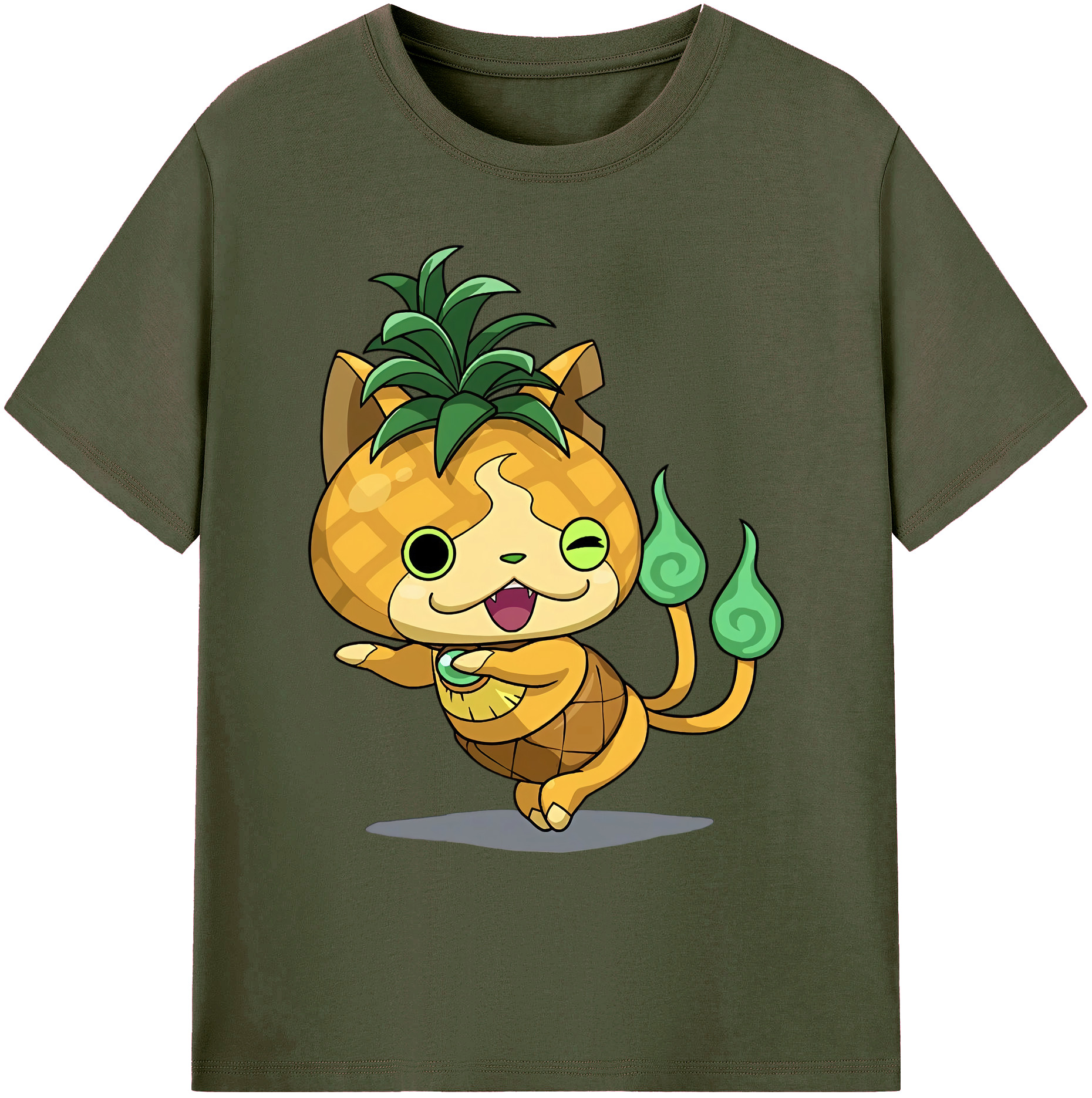 （画像用） 妖怪ウォッチ Yo-kai Watch 綿100％ メンズ半袖Tシャツ｜肌触りやわらか＆通気性